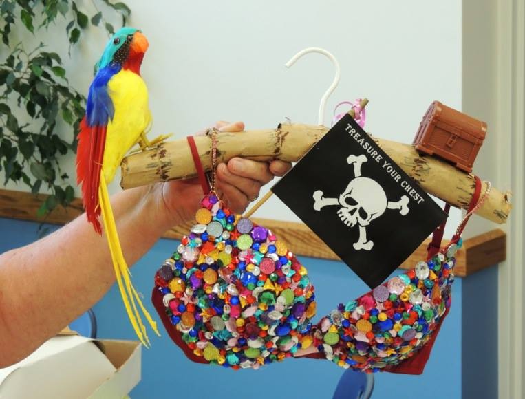 Pirate Island Themed Blinged-out Bra