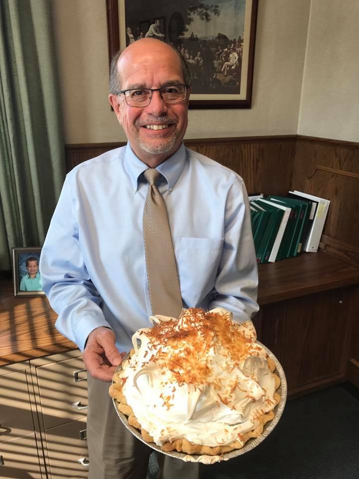 The high bidder gets to enjoy this wonderful coconut cream pie from Doug Stroud of Bradford National Bank! Plus, BNB will auction off a second pie - a deep dish Apple Caramel pie baked by Katie Schreiber in honor of her mother, Penni.