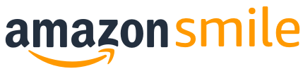 AmazonSmile logo in orange and squidink gray