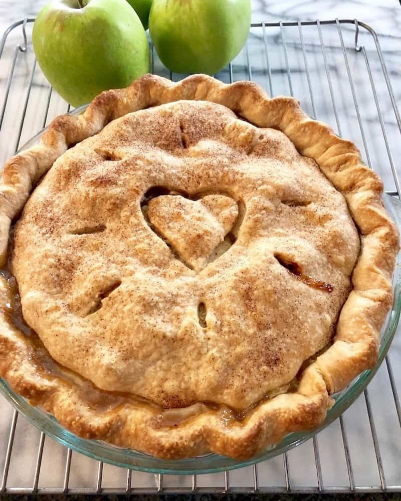 Lady Comets Basketball Coach Quin Hammann's mother baked a wonderful apple pie for the celebrity auction.