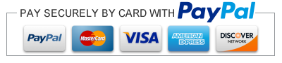 PayPal logo and credit card images